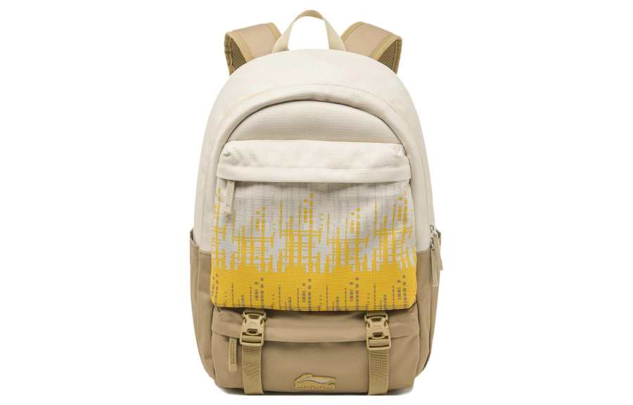Li-Ning Li Ning Sports Life Collection Athleisure Polyester Backpack Regular Unisex Light Chestnut Brown