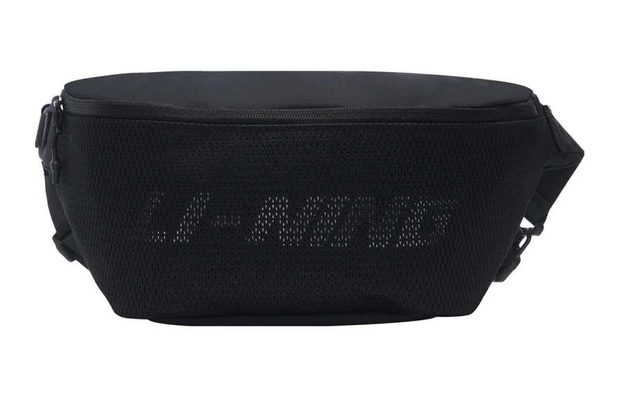 Li-Ning Li Ning Sports Life Collection Polyester Shoulder Bag, Crossbody Bag, Sling Bag, Fanny Pack Unisex Black