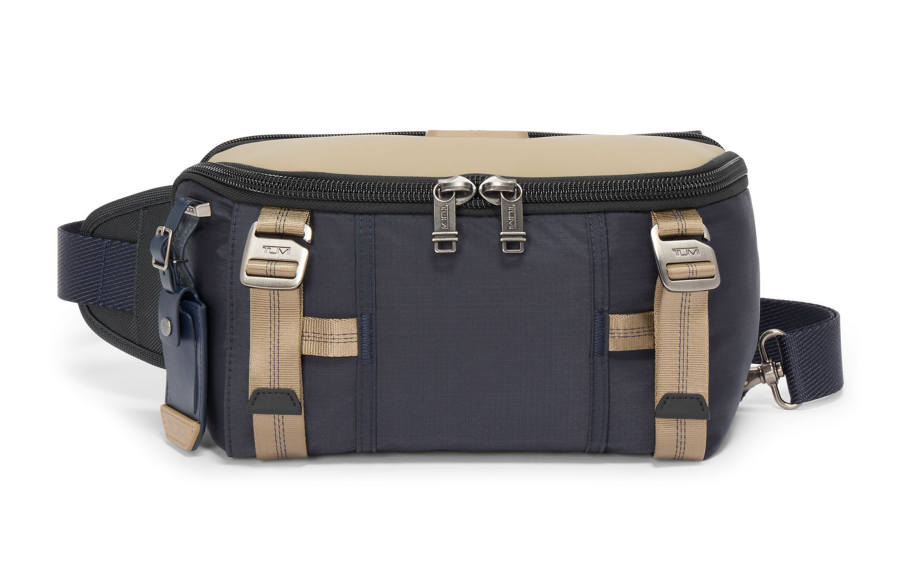 TUMI Nylon Sling Bag, Crossbody Bag, Shoulder Bag Regular Men's Midnight Khaki