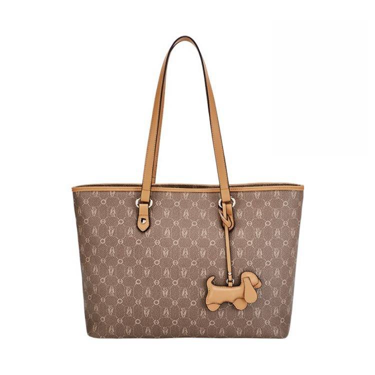 Hush Puppies Synthetic Leather Tote Bag, Shopping Bag, Shoulder Bag Women's Khaki/Apricot Pink/Coffee/Beige Apricot