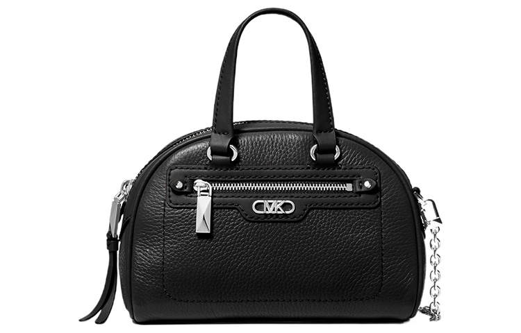 MICHAEL KORS Cow Leather Bowling Bag, Handbag, Shoulder Bag, Crossbody Bag Extra Small Women's Black