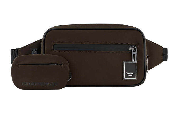 EMPORIO ARMANI Nylon Fanny Pack Regular Men's Army Green