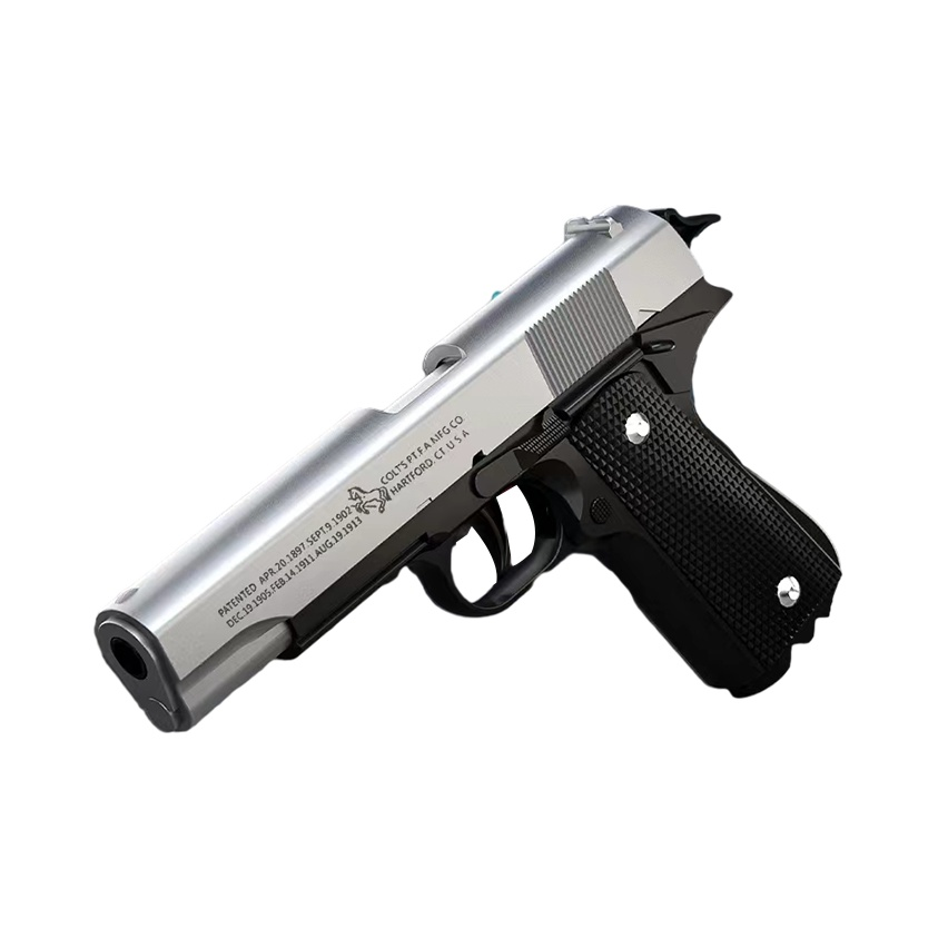 BIG TAYLOR Colt M1911 Pistol, Single Action Ejector Toy Gun Soft Bullet Toy Guns