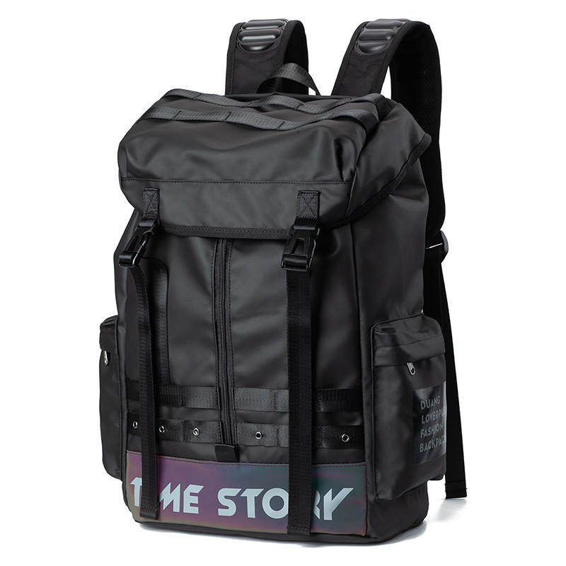 LOVERPUSS LOVERPUSS Polyester Backpack Large Unisex Iridescent Gray