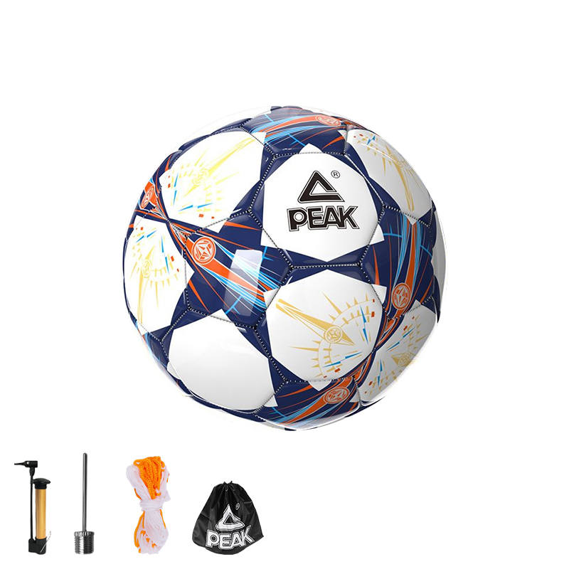PEAK Size 5 Soccer Ball PVC Machine Stitched Soccer Ball Unisex