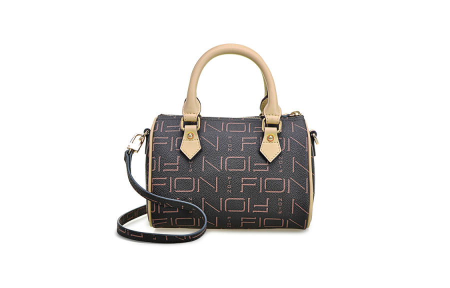 FION Artificial Leather Small LV Women's Bag, Boston Bag, Girlish Bag, Pillow Bag, Crossbody Handbag Small Women's