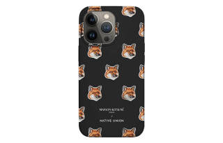 Native Union Maison Kitsune Collaboration, Fox Head Phone Cases IPhone15Pro Trendy Impact resistant Fully Enclosed