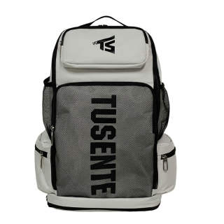 DELIXIONG Oxford Backpack Large Unisex Gray/Black/Red