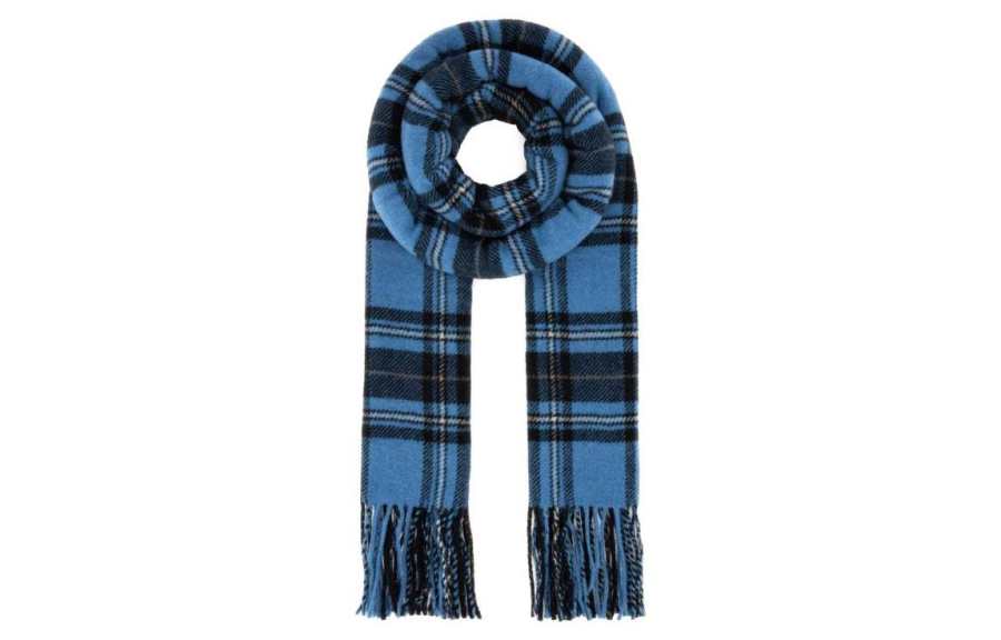 GANNI Knit Scarves Women's Blue Black