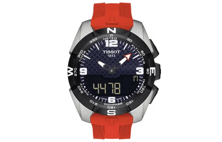 TISSOT T TOUCH Quartz Movement 100m Waterproof Men's Watches Watch 45mm Black Dial Stainless Steel Case