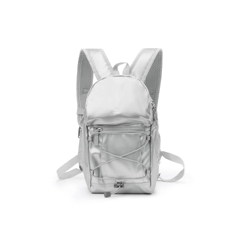 Crying Center Fabric Mountaineering Bag, Picnic Bag, Backpack Women's Silver