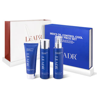 LEADR Men's Oil Control And Refreshing Skincare Sets Refeshing And Oil Control Three Piece Set