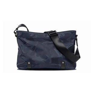 BJIAX Nylon Casual Bag, Backpack, Crossbody Bag, Shoulder Bag Regular Unisex Blue/Black Camouflage/Black