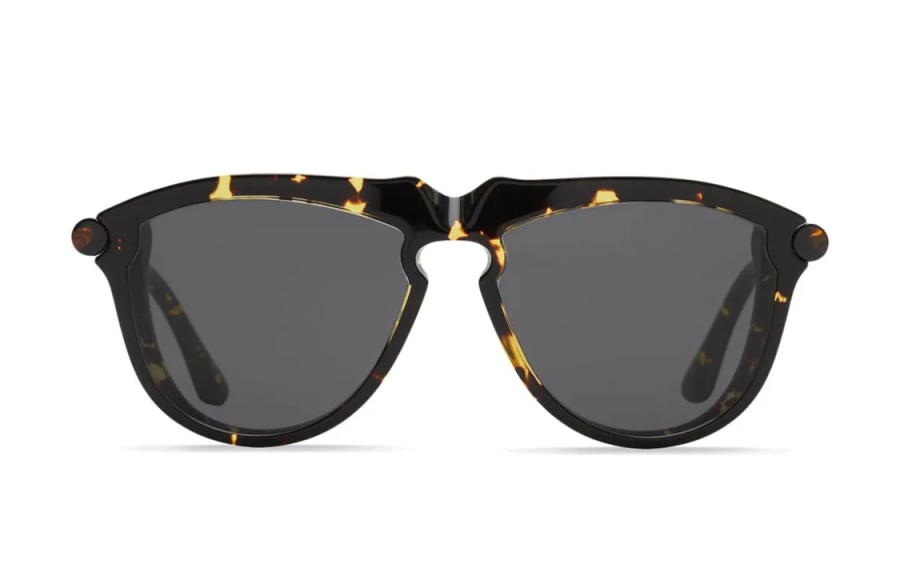 Burberry Irregular Shape Sunglasses Women's Black