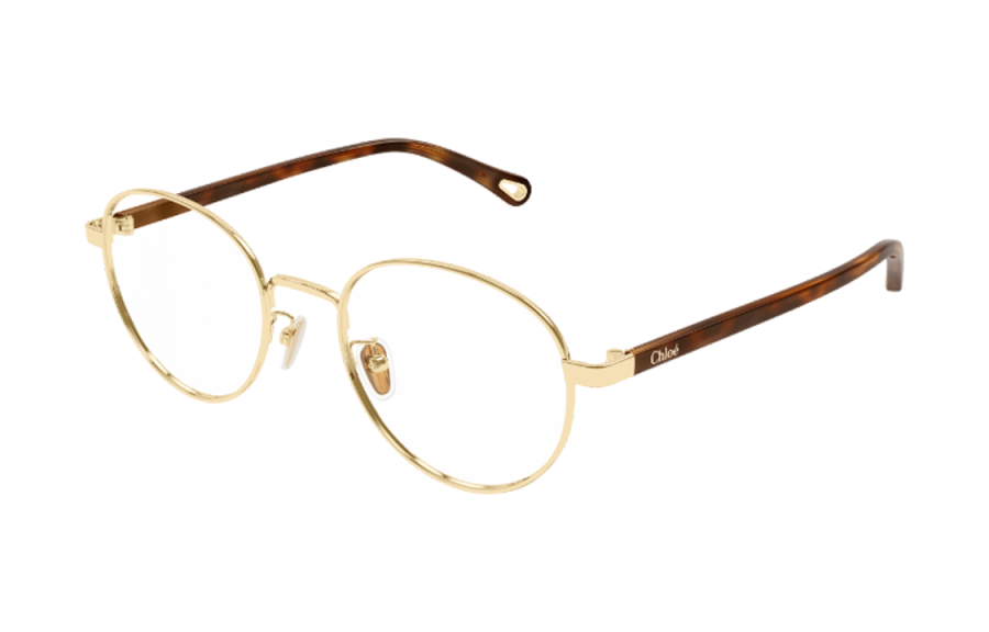 Chloé Chloe Acetate Irregular Shape Eyeglass Frames Men's Brown