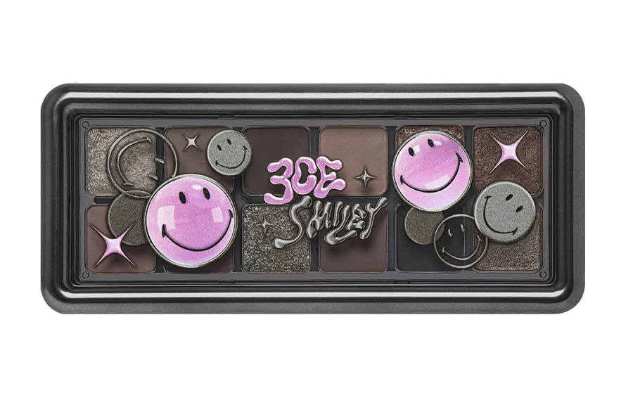 3CE 12 Color Eyeshadow Palette Concrete Plate Earth Tone Easy to Blend Matte Pearlescent