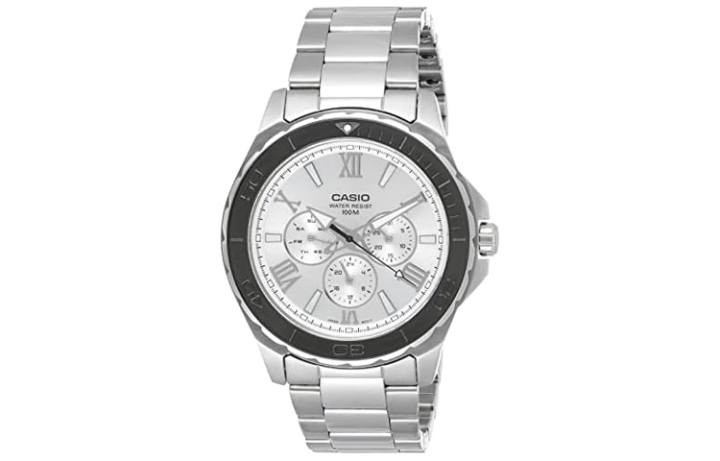 CASIO CASIO Men 45mm Silver Watch MTD-1075D-7A