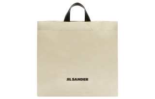 JIL SANDER Logo Printed Top Handle Bag