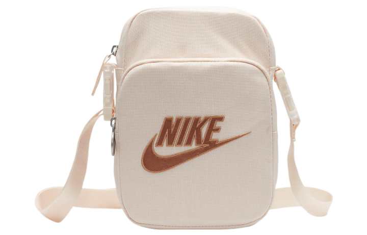 Nike Nike Polyester Shoulder Bag, Crossbody Bag Regular Unisex Guava Ice & Amber Brown