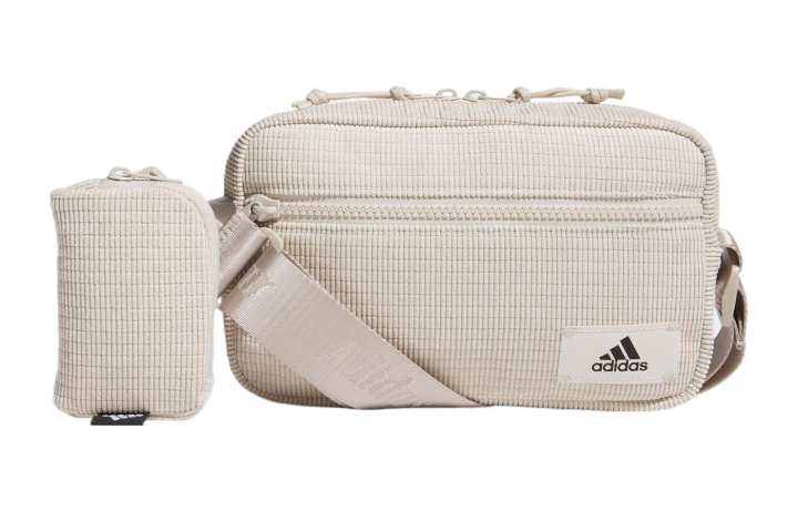 Adidas Adidas Recycled Polyester Crossbody Bag, Shoulder Bag Unisex Ecru