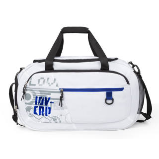 LOVERPUSS Polyester Basketball Bag, Handbag, Shoulder Bag, Crossbody Bag, Gym Bag Unisex White Black