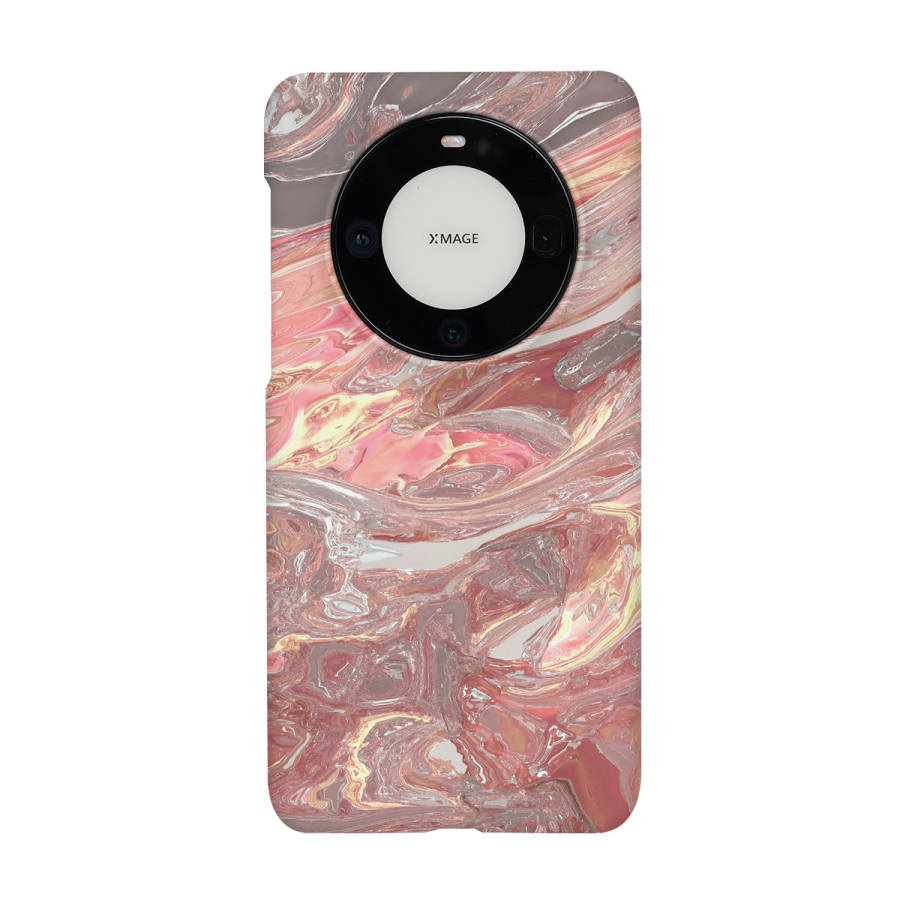 Keshami Keshami PC Material Lightweight Hard Shell Pink Wave Pattern Phone Cases