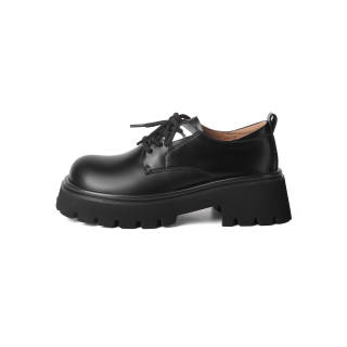 MIS. DANNY Cow Split Leather Loafers 5.5cm Women's