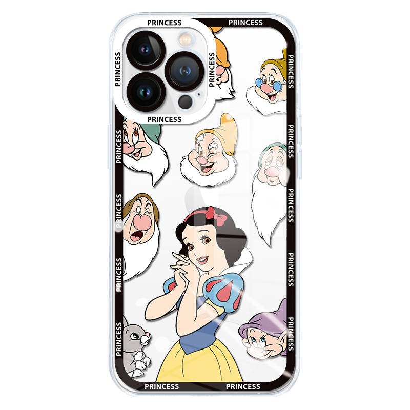 Disney Disney ABS+PC Material Transparent Soft Shell Binding Painted Snow White Collection Women's Phone Cases
