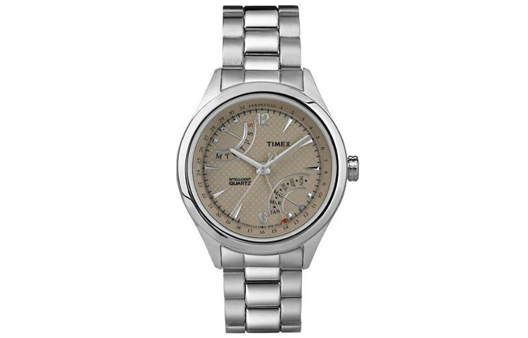 TIMEX T Series Wrist Watches Quartz Movement Stainless Steel Strap 42mm Coffee Watch Dial Men's Watches