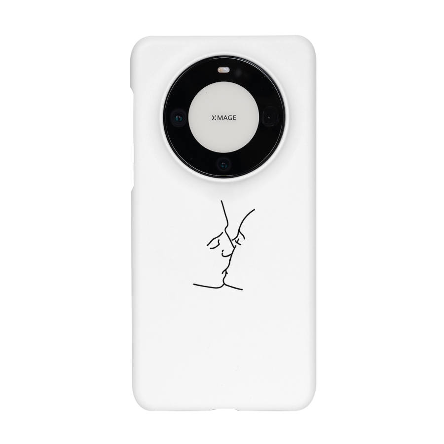 Keshami PC Material Lightweight Hard Shell Line Kiss Phone Cases
