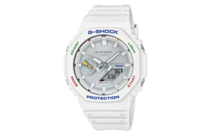 CASIO CASIO Men Liquid Crystal/Analog Dual Display Series White Watch