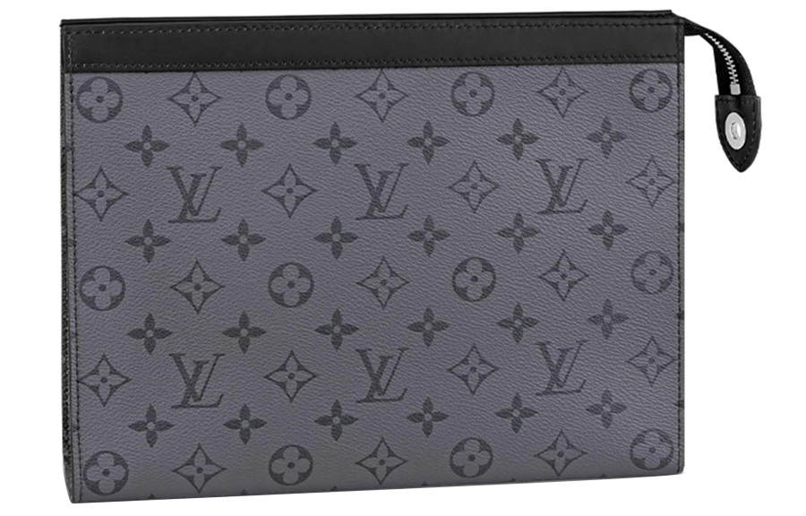 LOUIS VUITTON LOUIS VUITTON Pochette Voyage Monogram Eclipse Reverse Mm Gray