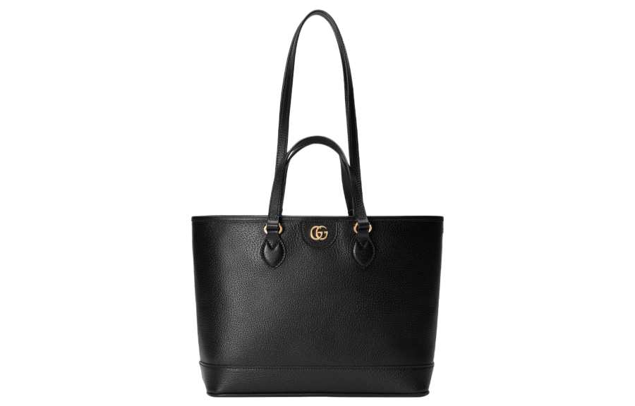 GUCCI Ophidia Leather Tote Bag, Shopping Bag, Handbag Mini Women's Black