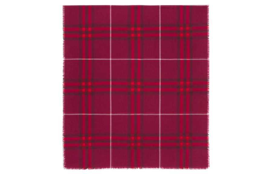 Burberry Knit Scarves Unisex Red