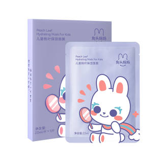 Mother Rabbit Peach Leaf Moisturizing And Hydrating Kids' Facial Mask