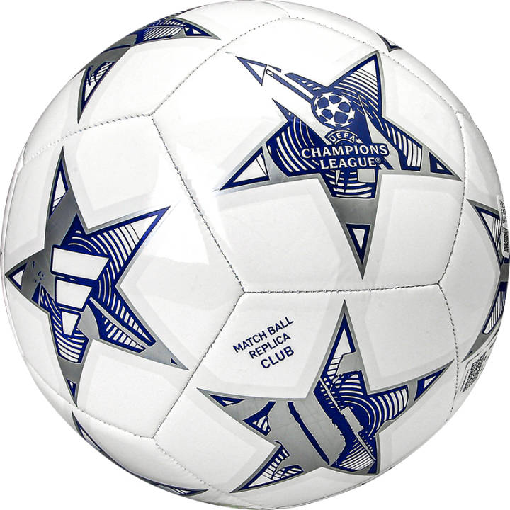 Adidas Adidas Size 5 Machine Stitched Ball PVC Blue White Soccer Ball Unisex