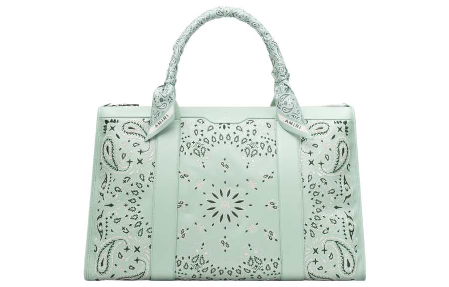 AMIRI Nappa Leather Shoulder Bag, Crossbody Bag, Handbag Regular Unisex Frost Green