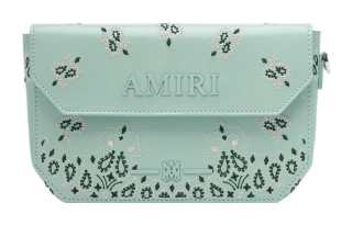 AMIRI Nappa Leather Clutch Regular Men's Frost Green