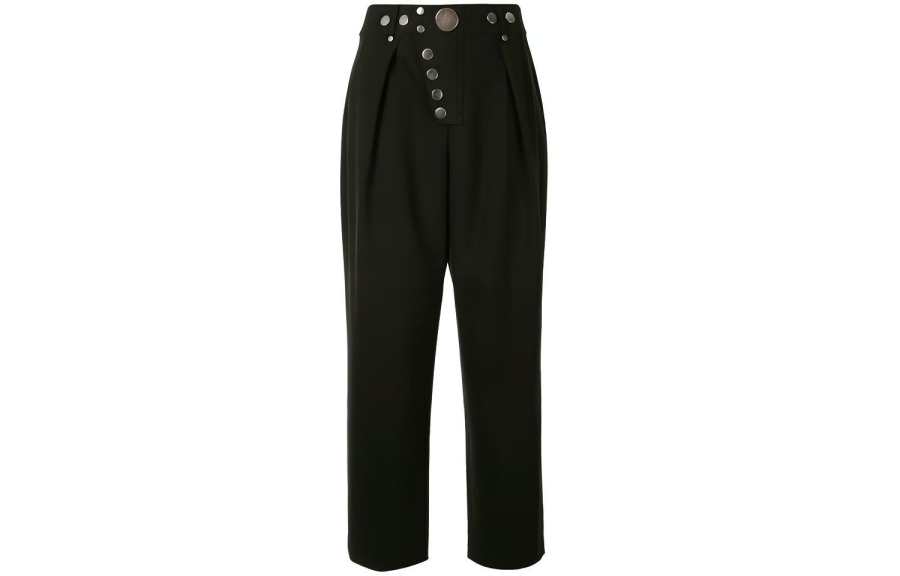 Alexander Wang Casual Pants Women's Black Moderate Straight Fit Pants