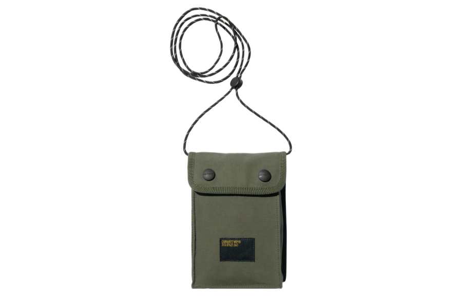 Carhartt WIP Waterproof Cotton Shoulder Bag, Crossbody Bag Regular Men's Army Green