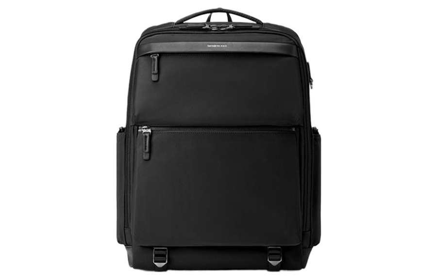 Samsonite SAMSONITE Fabric With PU, Polyurethane Backpack Unisex Black