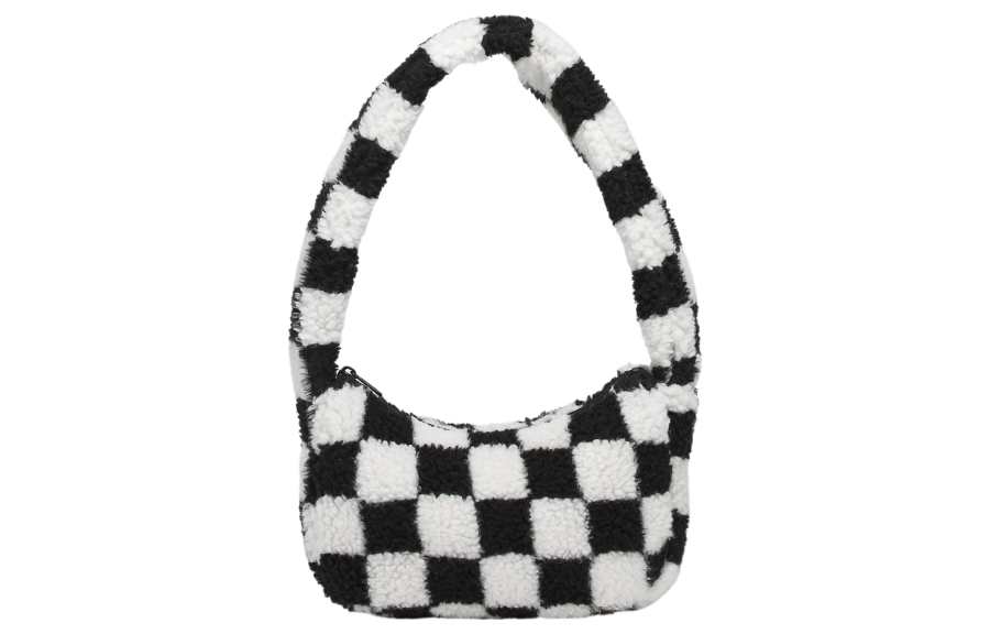 Vans Cotton Handbag, Shoulder Bag Women's Black White