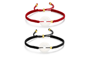 MOVER Chalcedony, Cinnabar Jade Bracelets Unisex