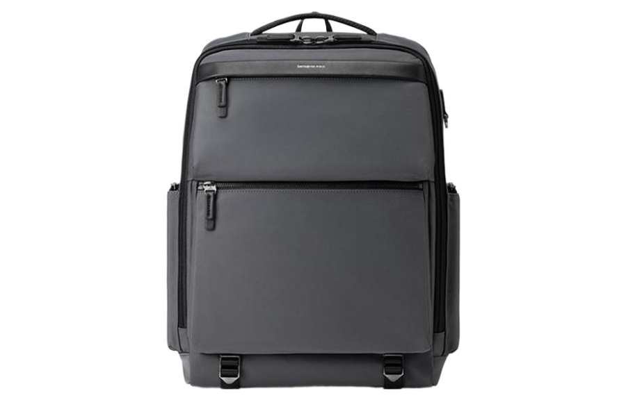 Samsonite SAMSONITE Fabric With PU, Polyurethane Backpack Unisex Dark Gray