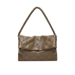 CASSILE Cow Leather Shoulder Bag Regular Women's Black