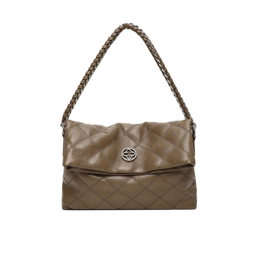 CASSILE Cow Leather Shoulder Bag Regular Women's Black