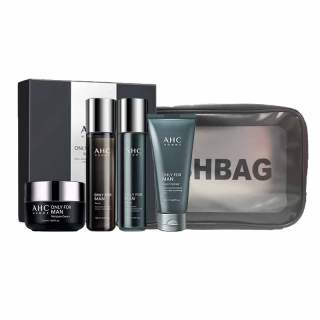 A.H.C Men's High Hydrating Skincare Sets Repairing, Hydrating, Moisturizing, Refreshing, Brightening 4 Piece Set