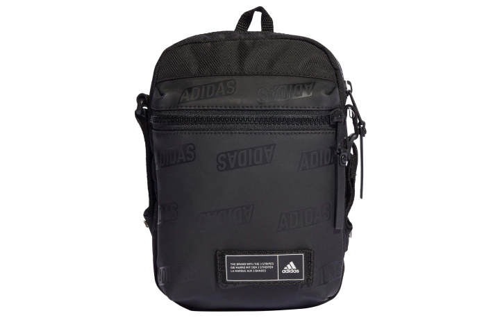 Adidas Adidas Eco friendly Polyester Fiber Flat Woven Fabric Shoulder Bag, Crossbody Bag Regular Unisex Black