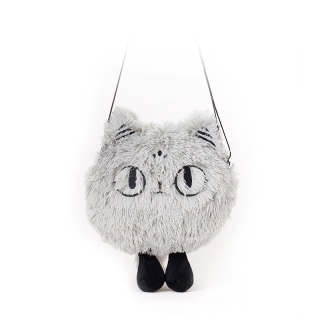 The British Museum Anderson Cat And Her Friends Collection Polyester Shoulder Bag, Crossbody Bag Medium Women's Gray