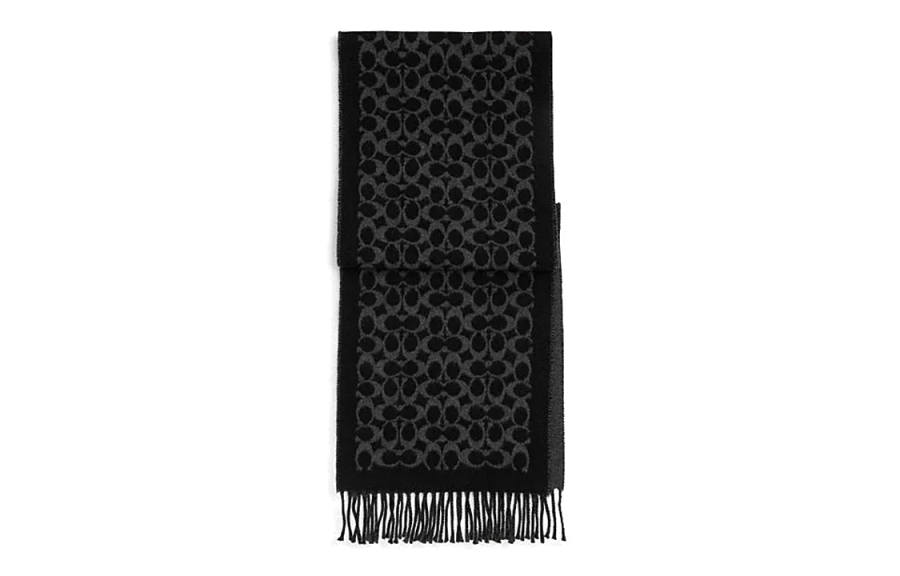 COACH Coach logo-pattern scarf